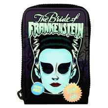 Universal Monsters - Bride of Frankenstein Neon Mask Zip Wallet