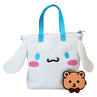 Sanrio - Cinnamoroll Sherpa Tote Bag with Coin Bag