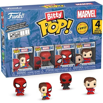 Spider-Man Peter Parker Funko Bitty Pop! Mini-Figure 4-Pack