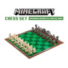 Minecraft - Overworld Heroes vs. Hostile Mobs Chess Set