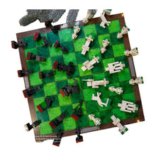 Minecraft - Overworld Heroes vs. Hostile Mobs Chess Set