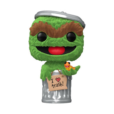 Sesame Street - Oscar the Grouch Flocked Pop! Vinyl [RS]