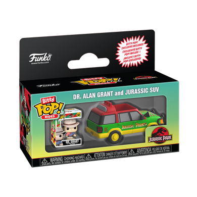 Jurassic Park - Alan Grant w/ Jurassic SUV Bitty Pop! Ride
