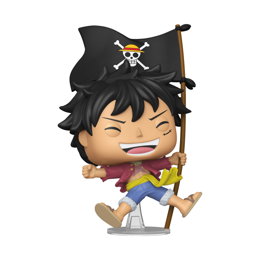 One Piece - Luffy D. Luffy (with Flag) US Exclusive Pop! Vinyl [RS]