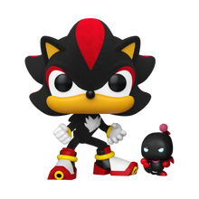 Sonic the Hedgehog - Shadow with Dark Chao US Exclusive Flocked Pop! Vinyl [RS]