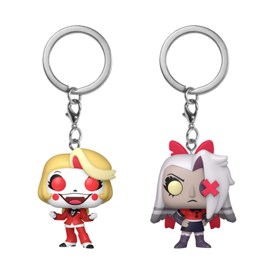 Hazbin Hotel - Charlie & Vaggie Pop! Keychain 2-Pack